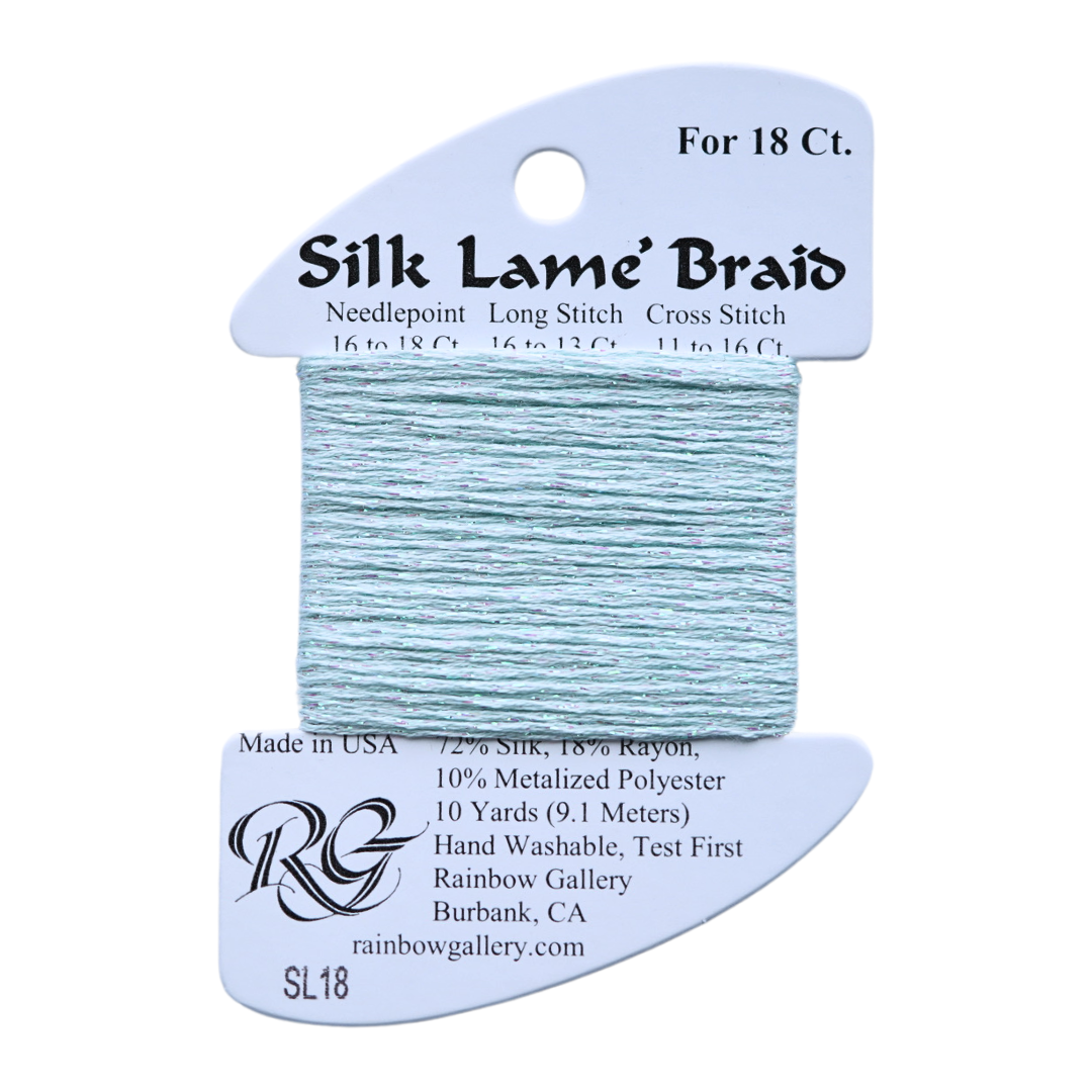 Silk Lamé Braid SL18 Surf Blue