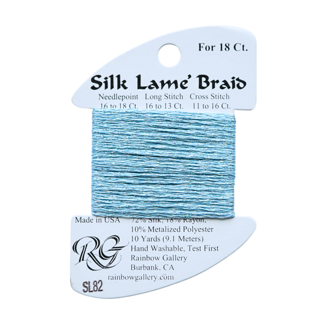 Silk Lamé Braid SL82 Lite China Blue