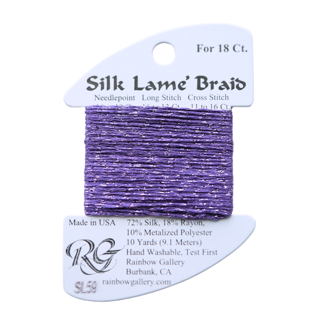 Silk Lamé Braid SL59 Lilac