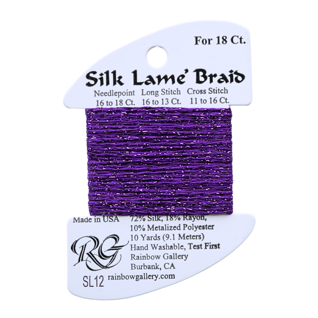 Silk Lamé Braid SL12 Purple