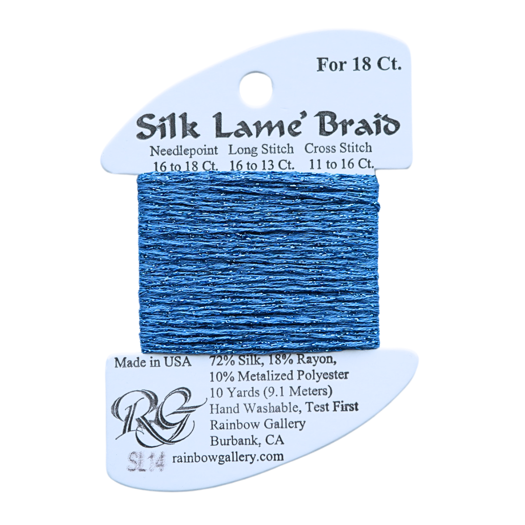 Silk Lamé Braid SL14 Blue