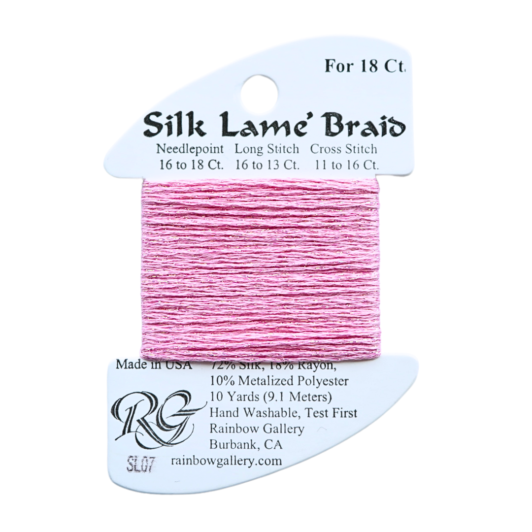 Silk Lamé Braid SL07 Pink