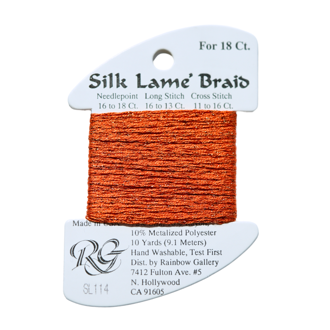 Silk Lamé Braid SL114 Lite Pumpkin