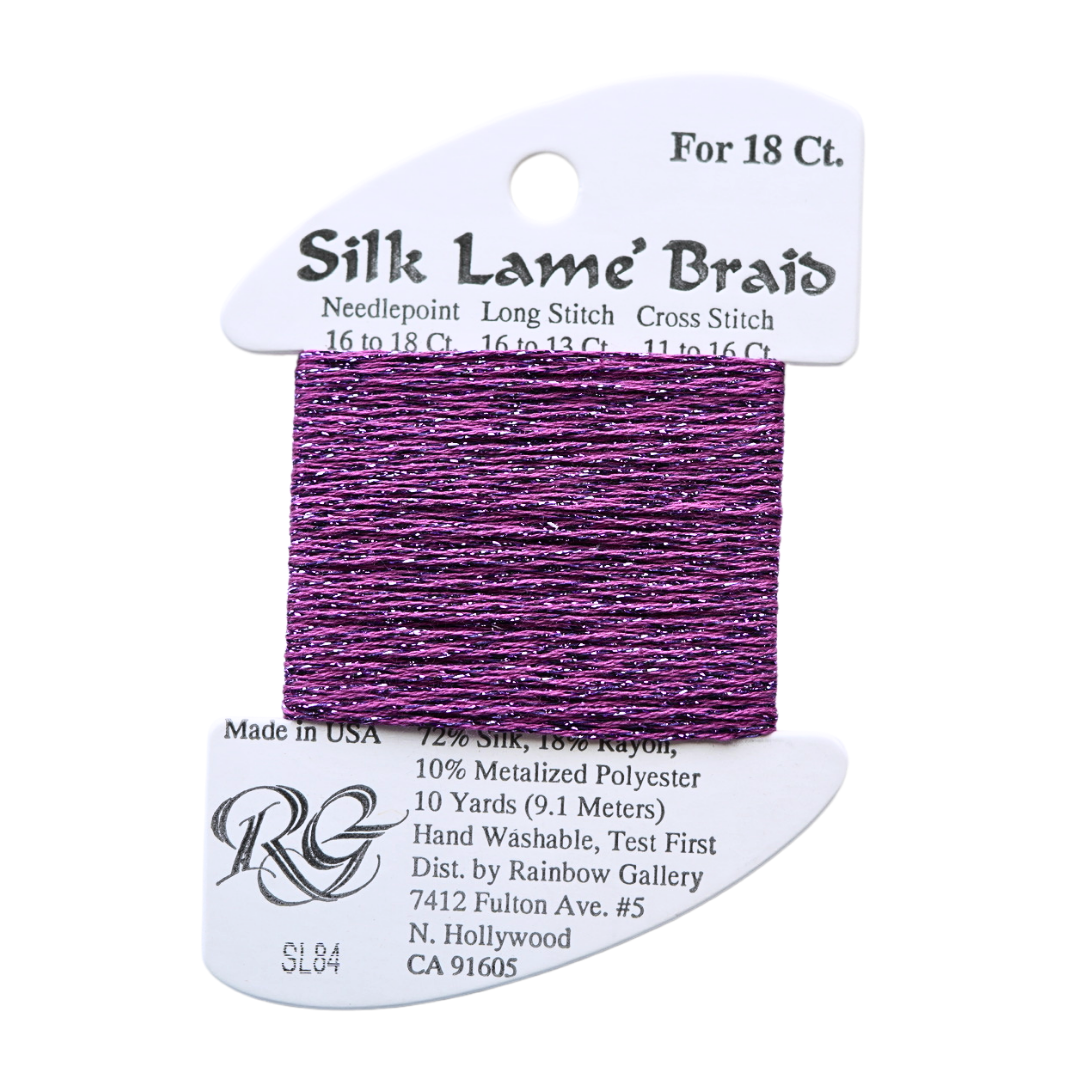 Silk Lamé Braid SL84 Dark Orchid