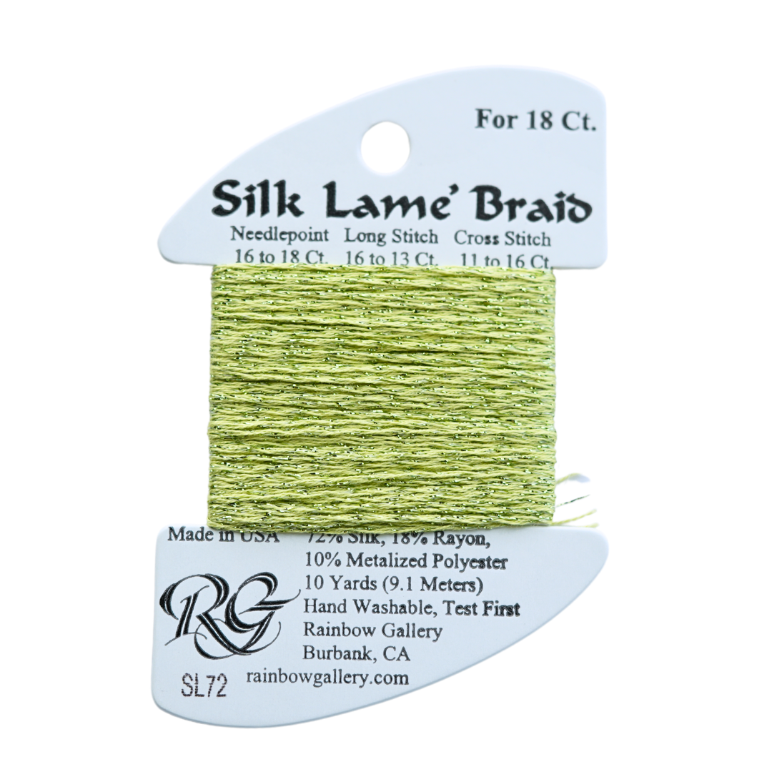 Silk Lamé Braid SL72 Lite Chartreuse