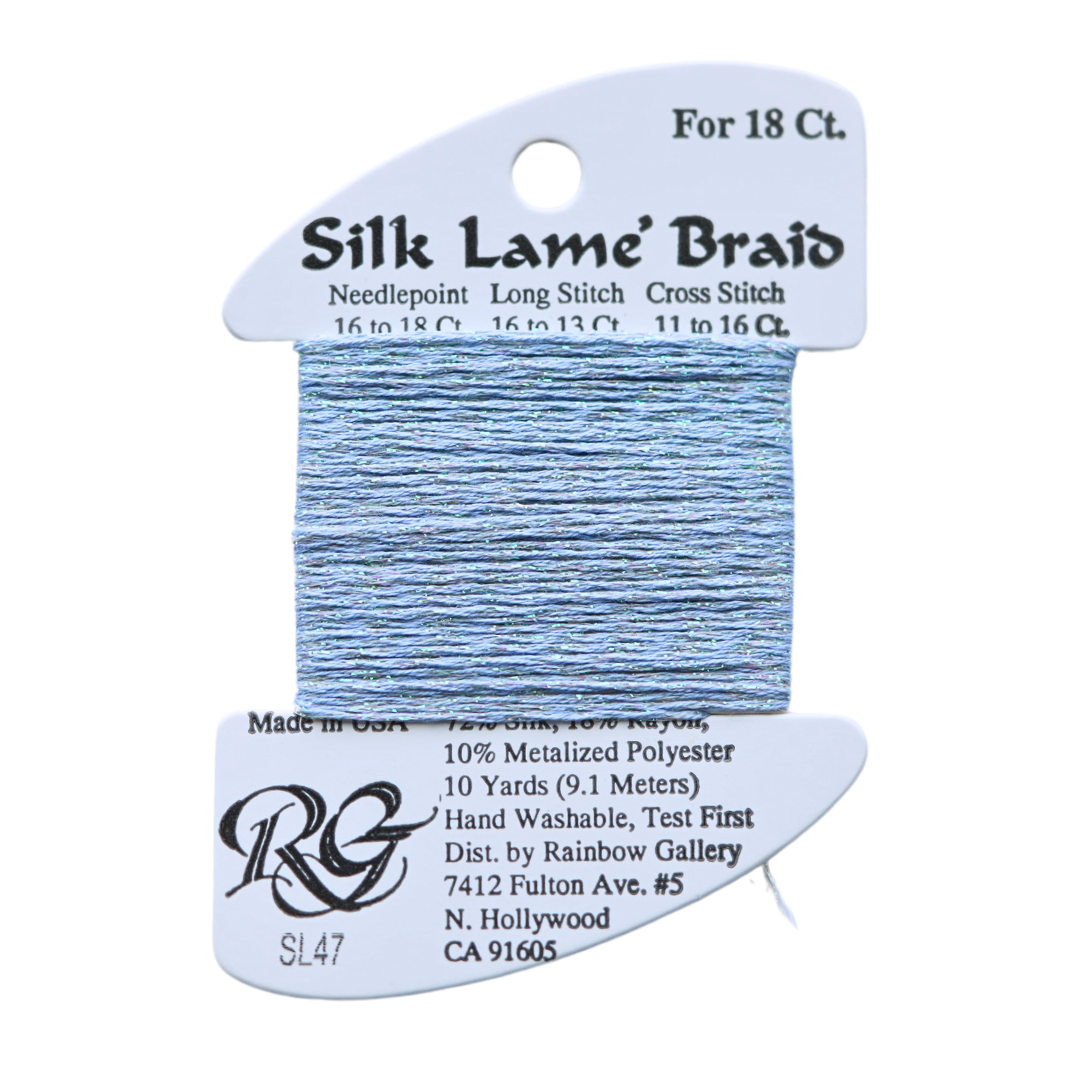 Silk Lamé Braid SL47 Lavender Blue