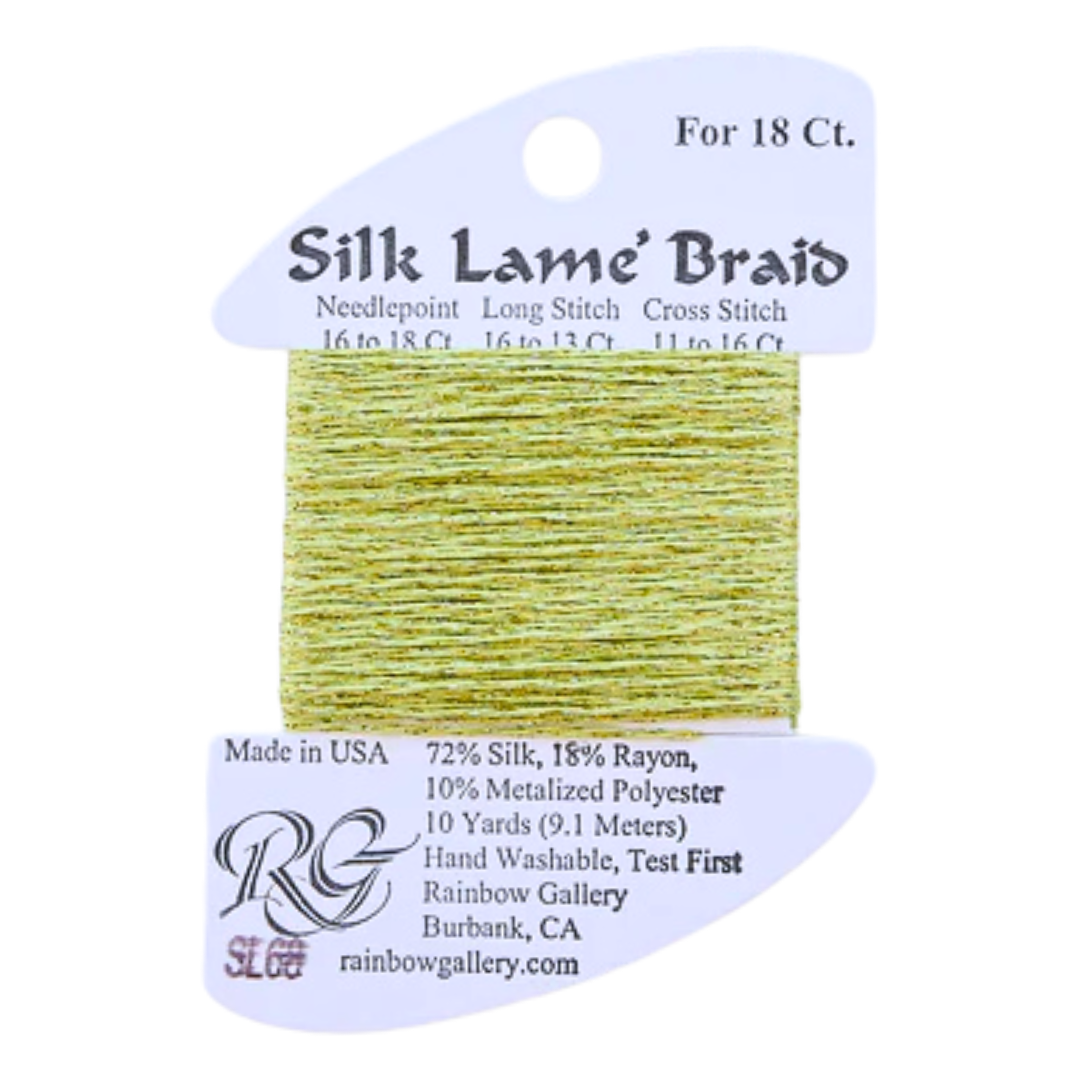 Silk Lamé Braid SL68 Pale Avocado