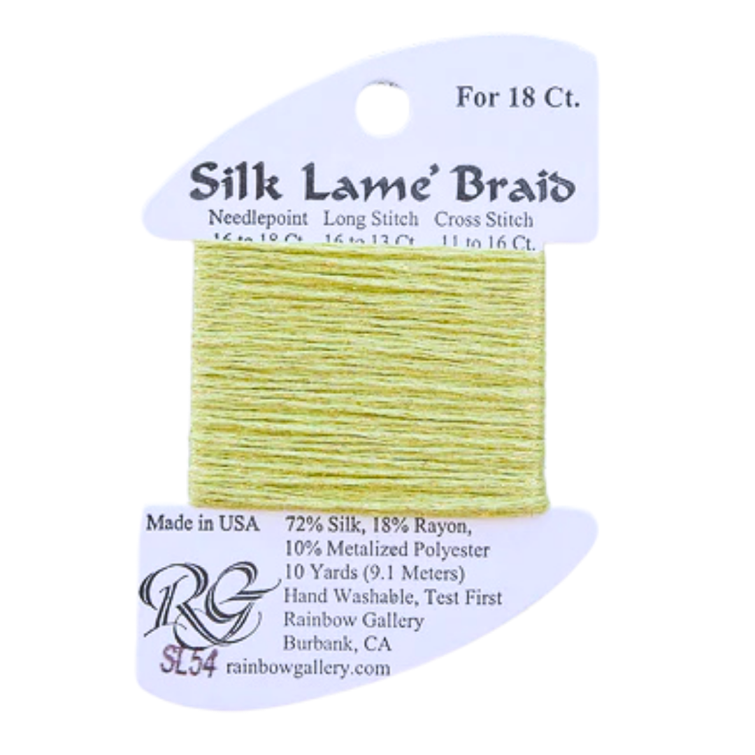 Silk Lamé Braid SL54 Lite Avocado