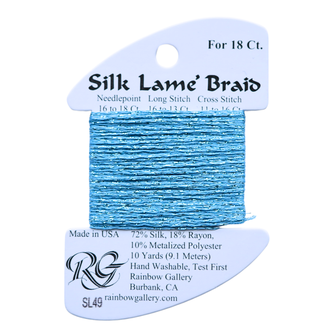 Silk Lamé Braid SL49 China Blue