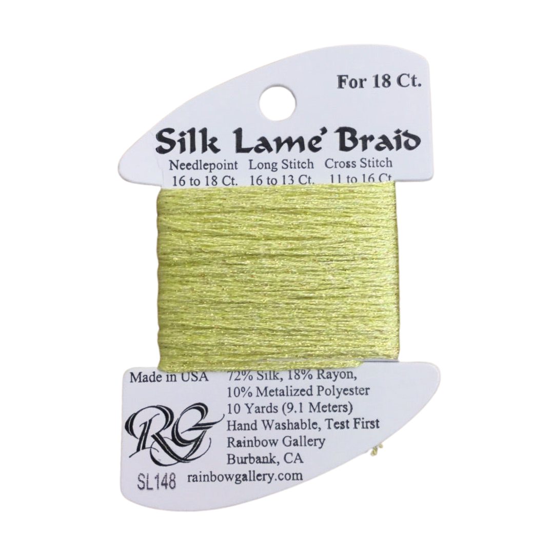 Silk Lamé Braid SL148 Lemon Lime