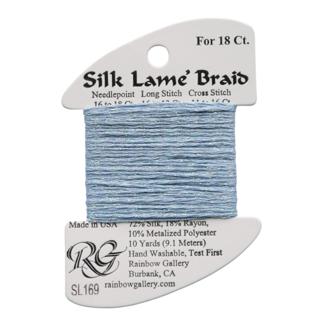Silk Lamé Braid SL169 Bluebell