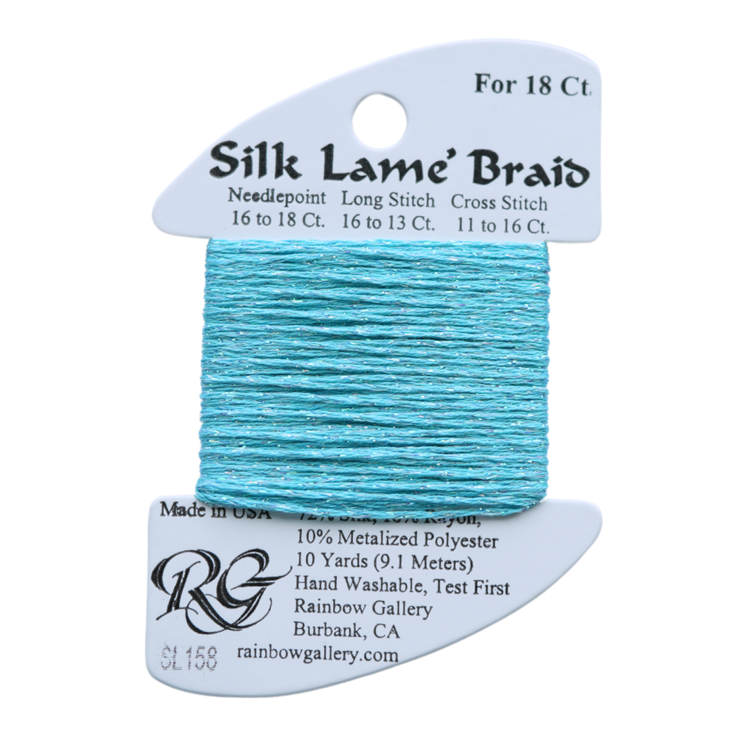 Silk Lamé Braid SL158 Capri