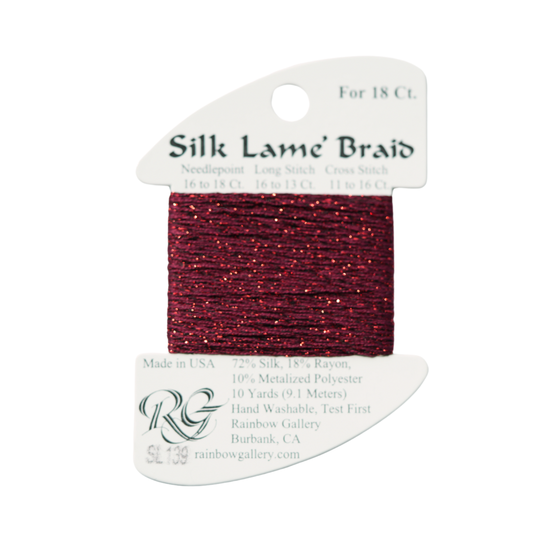 Silk Lamé Braid SL139 Cardinal