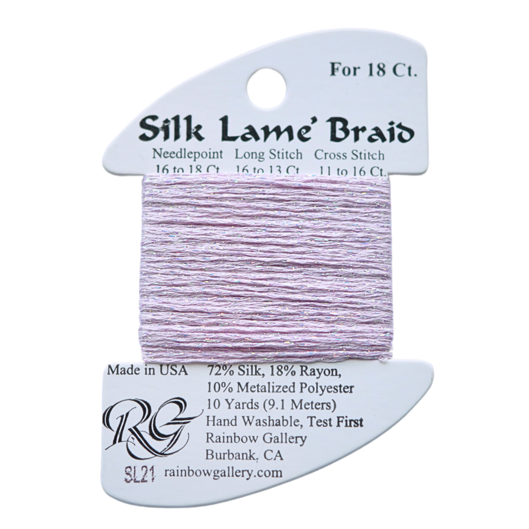 Silk Lamé Braid SL21 Lite Lavender