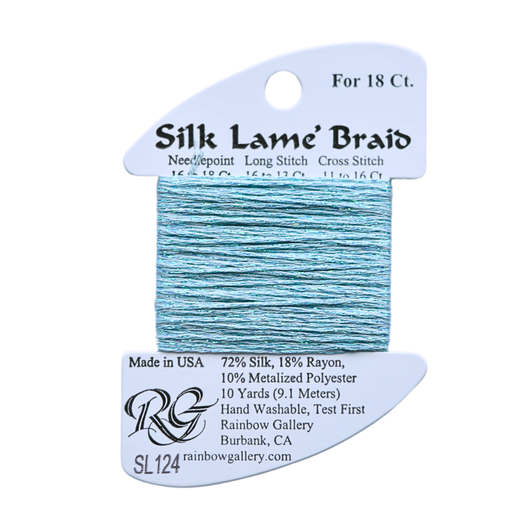 Silk Lamé Braid SL124 Blue Glow