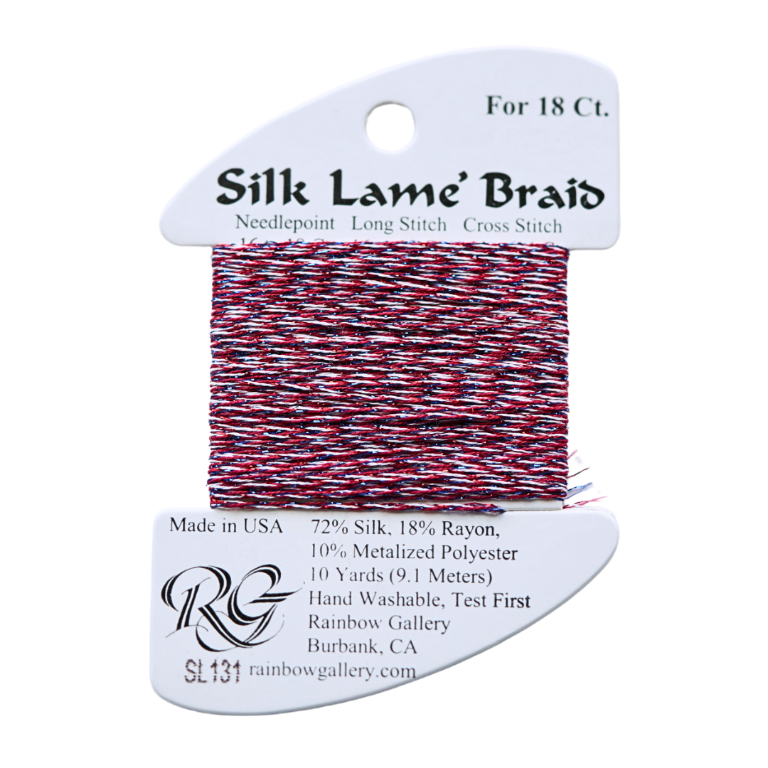 Silk Lamé Braid SL131 Fourth of July