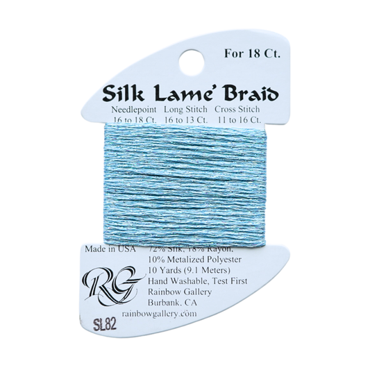 Silk Lamé Braid SL82 Lite China Blue
