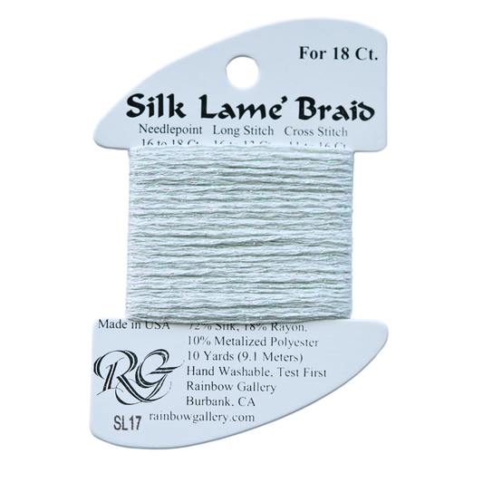 Silk Lamé Braid SL17 Lite Surf Blue