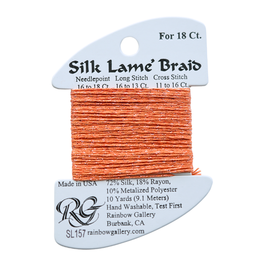 Silk Lamé Braid SL157 Tangelo