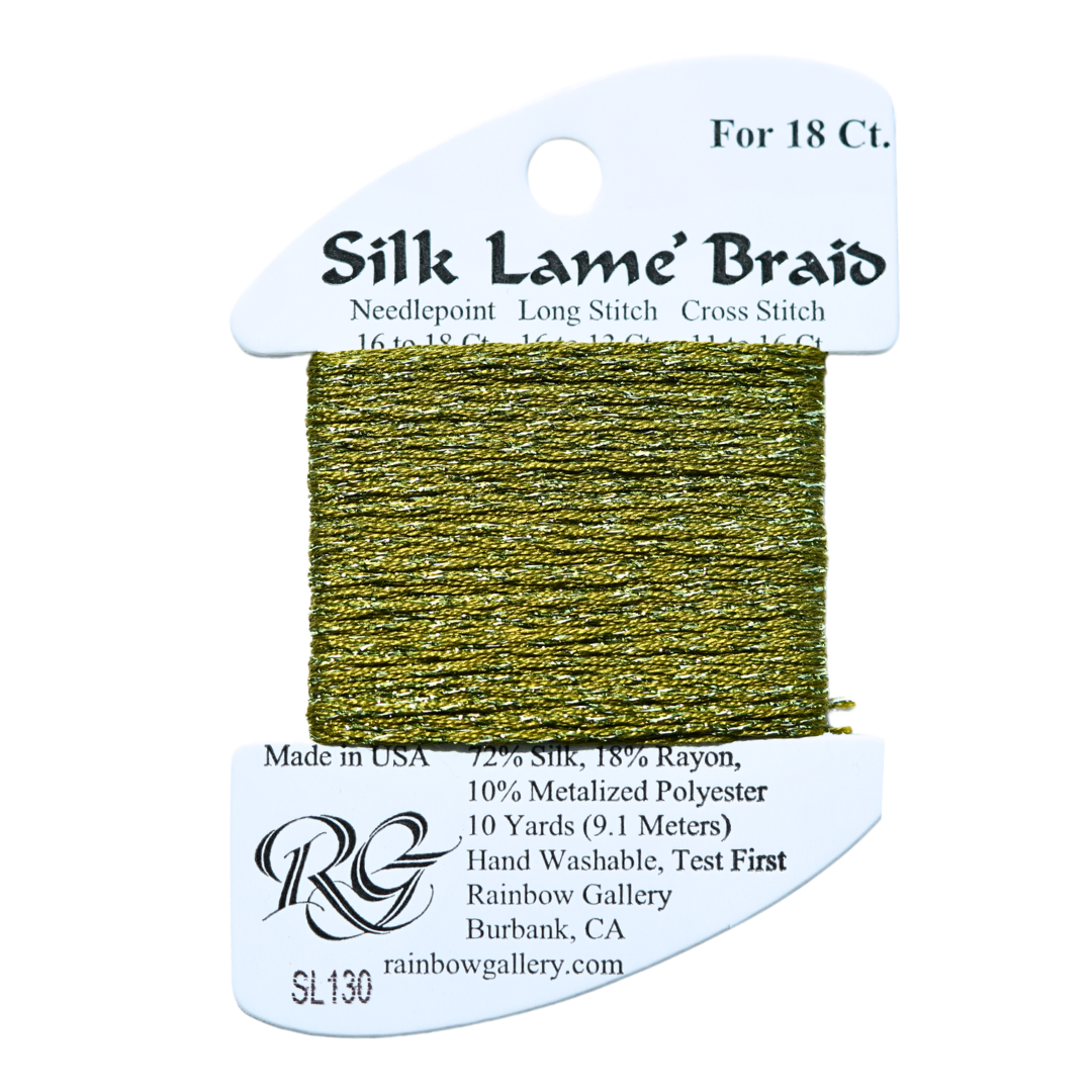 Silk Lamé Braid SL130 Moss