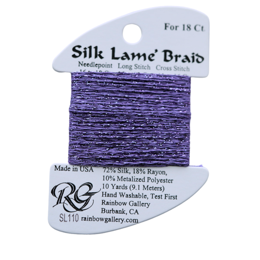 Silk Lamé Braid SL110 Lilac