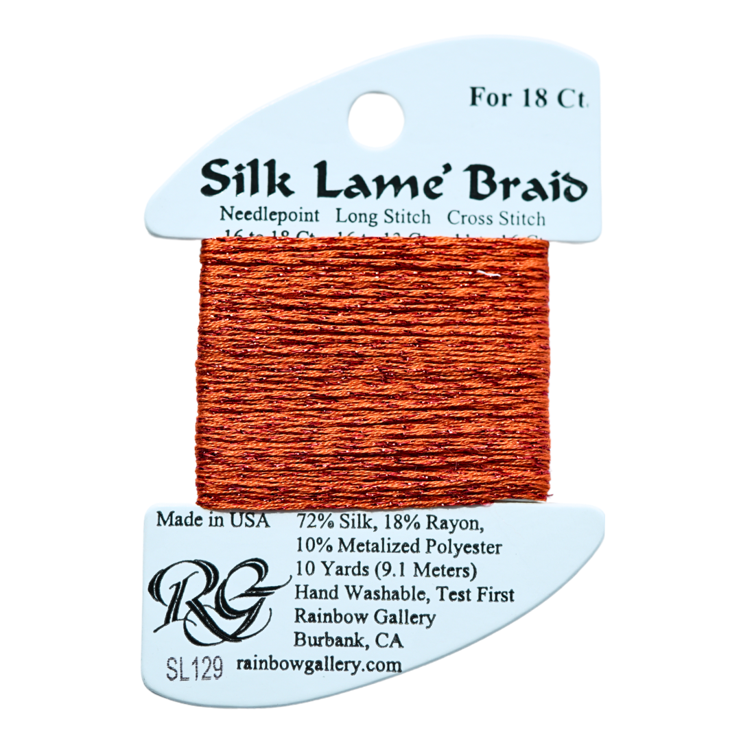 Silk Lamé Braid SL129 Tabasco