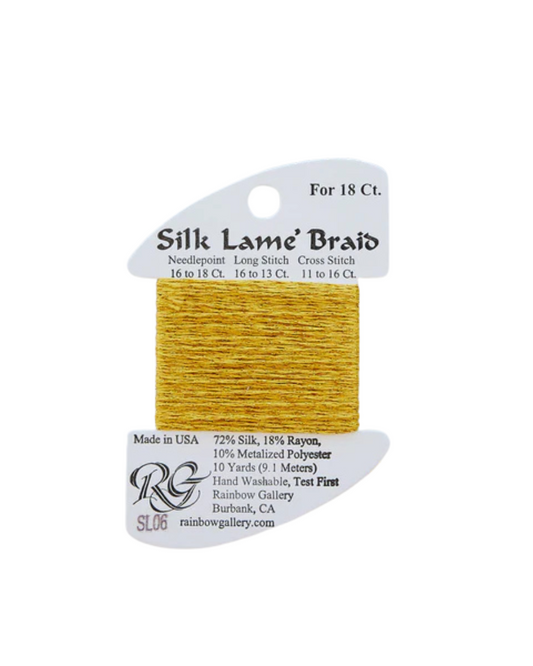 Silk Lamé Braid SL06 Gold