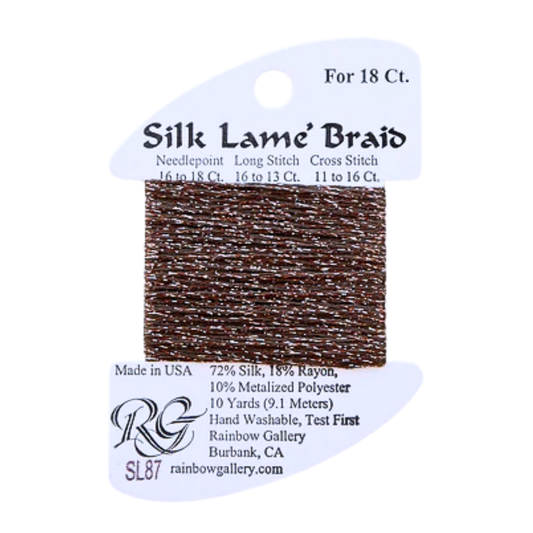 Silk Lamé Braid SL87 Bark