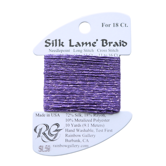 Silk Lamé Braid SL59 Lilac