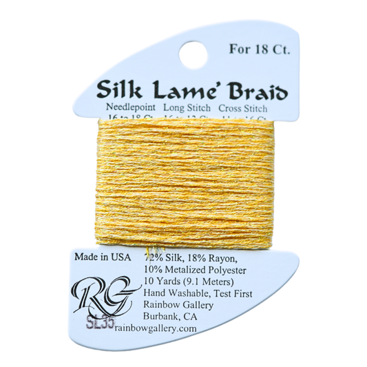 Silk Lamé Braid SL35 Buttercup