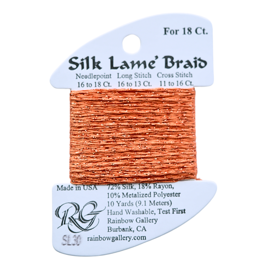 Silk Lamé Braid SL30 Orange