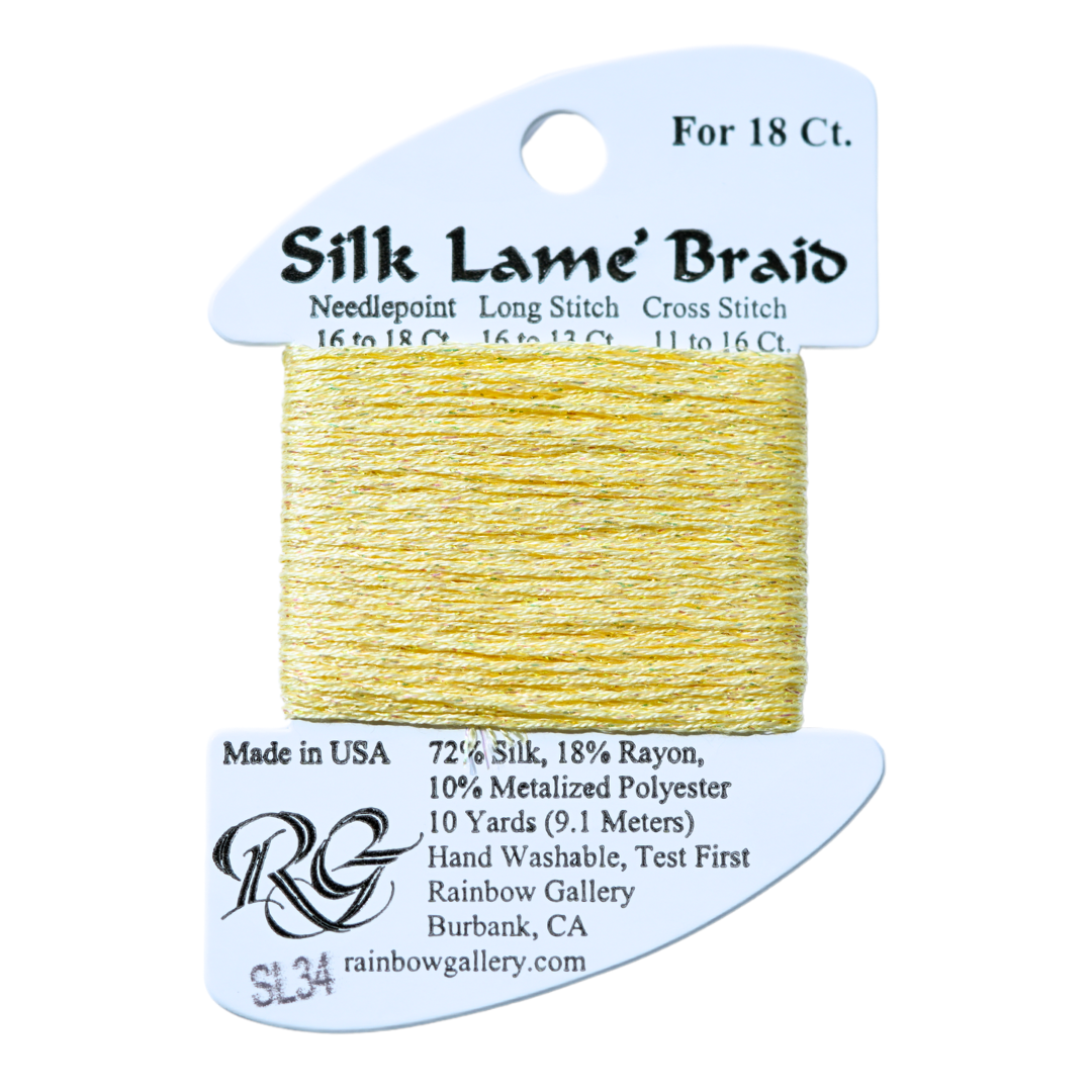 Silk Lamé Braid SL34 Lemon