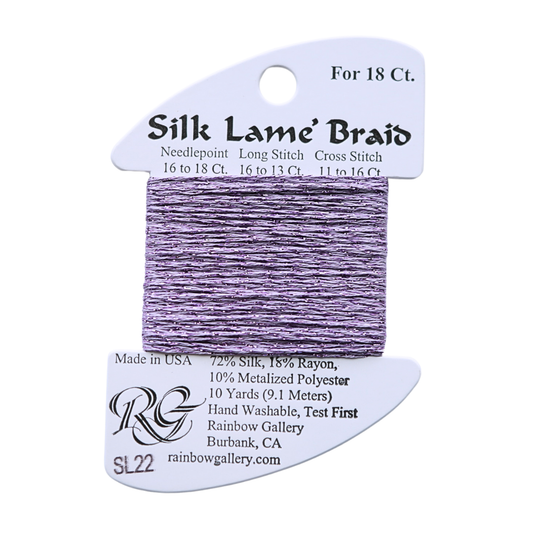 Silk Lamé Braid SL22 Lavender