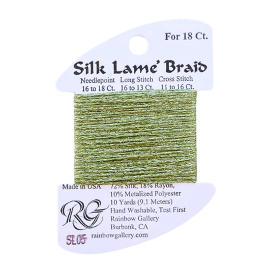 Silk Lamé Braid SL05 Avocado