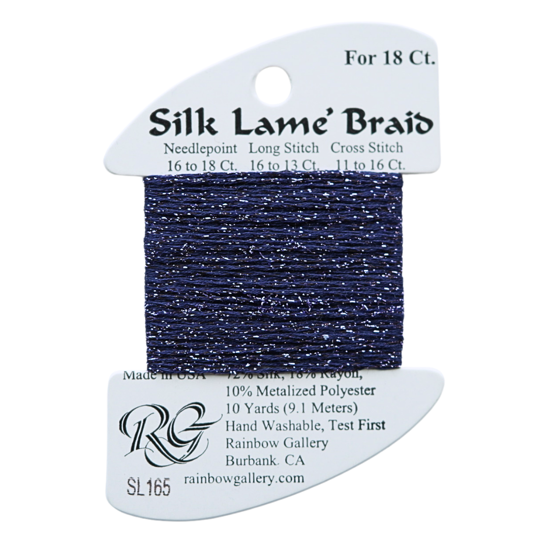 Silk Lamé Braid SL165 Dark Wisteria