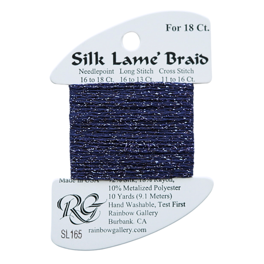 Silk Lamé Braid SL165 Dark Wisteria