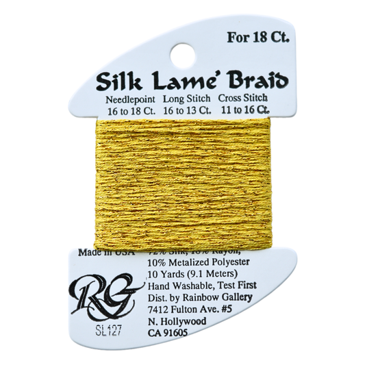 Silk Lamé Braid SL127 Golden Yarrow