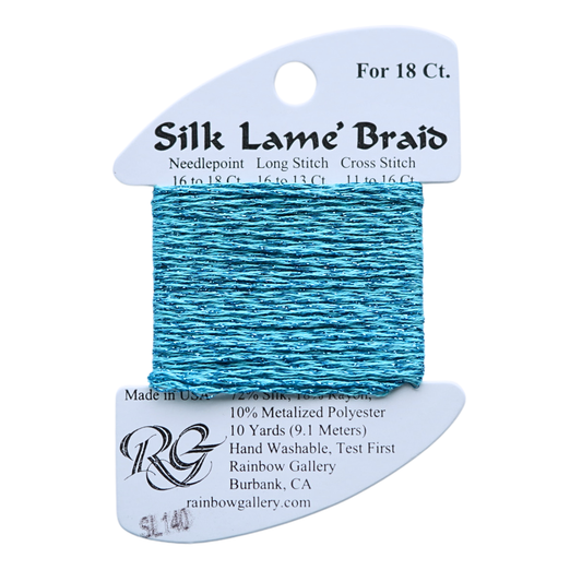 Silk Lamé Braid SL140 Jamacian Sea