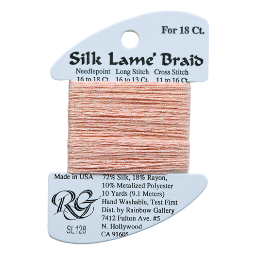 Silk Lamé Braid SL128 Crab Bisque