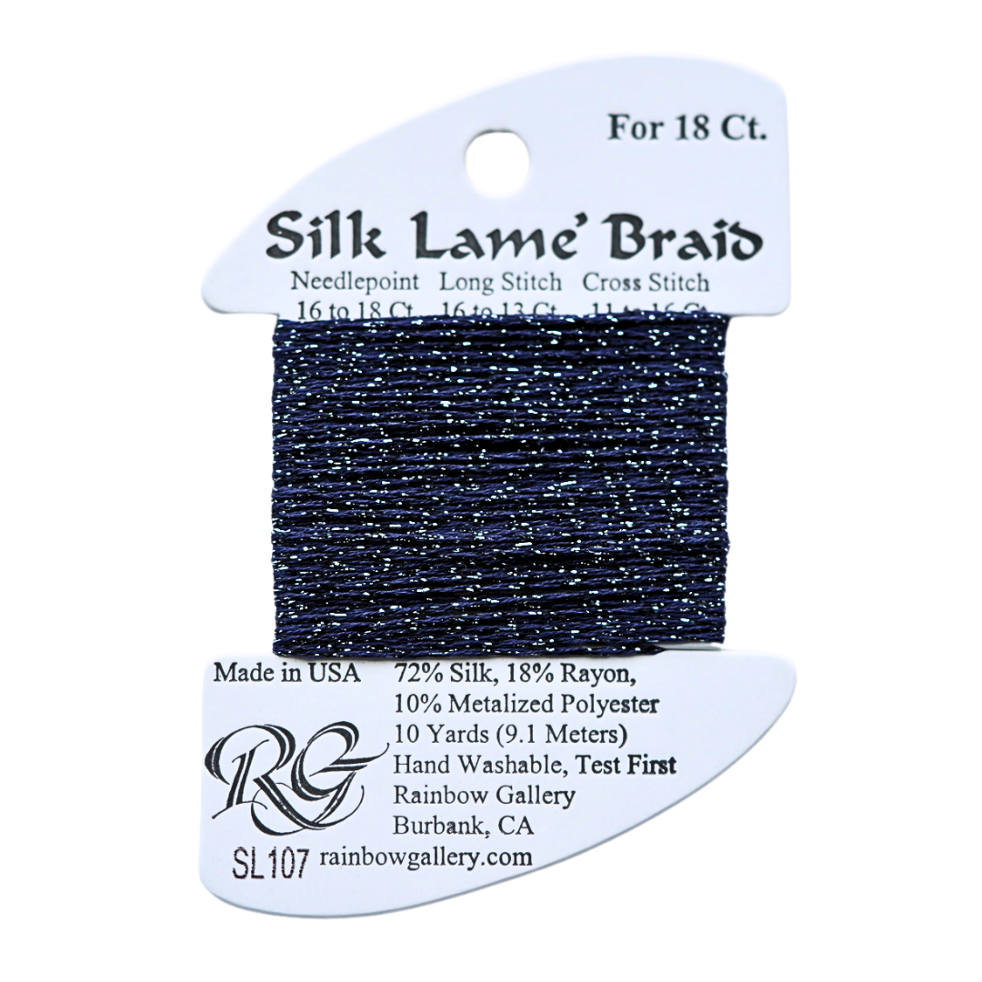Silk Lamé Braid SL107 Deep Cobalt