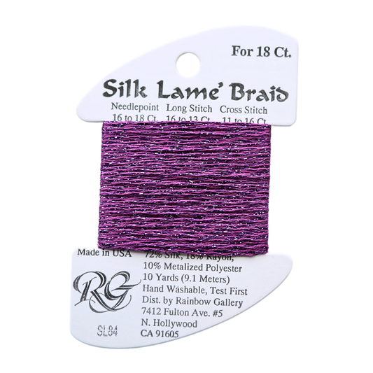 Silk Lamé Braid SL84 Dark Orchid