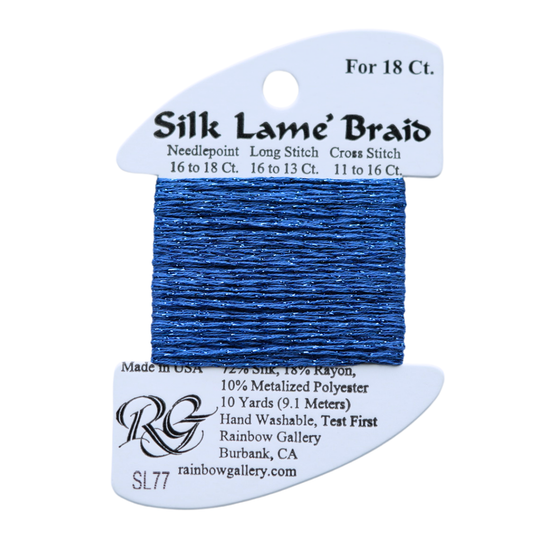 Silk Lamé Braid SL77 Royal Blue