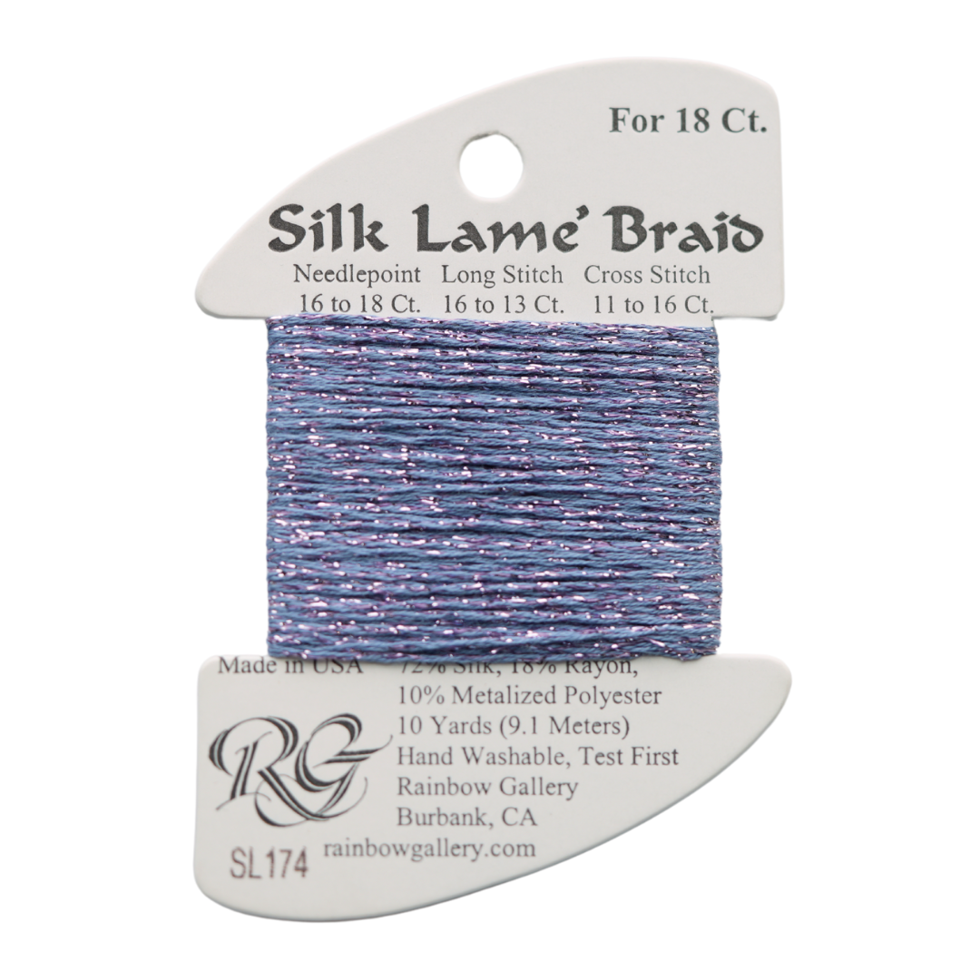 Silk Lamé Braid SL174 Perriwinkle