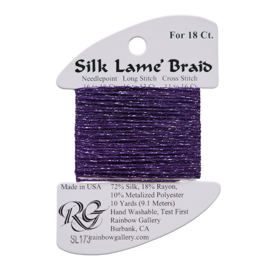 Silk Lamé Braid SL173 Pansy