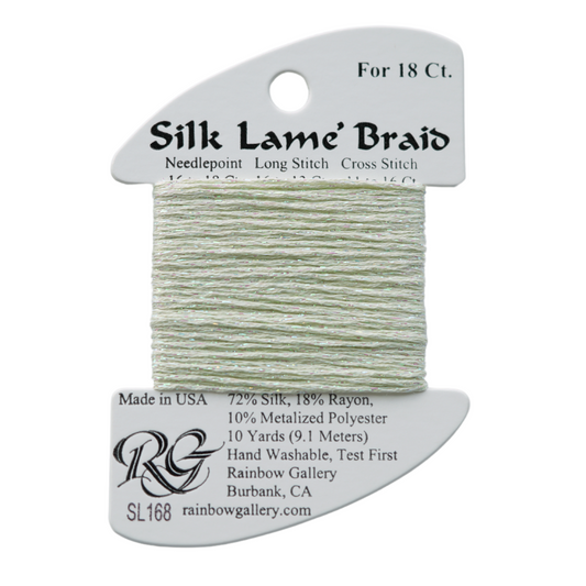 Silk Lamé Braid SL168 Seafoam