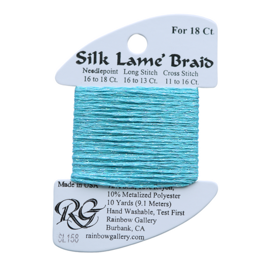 Silk Lamé Braid SL158 Capri