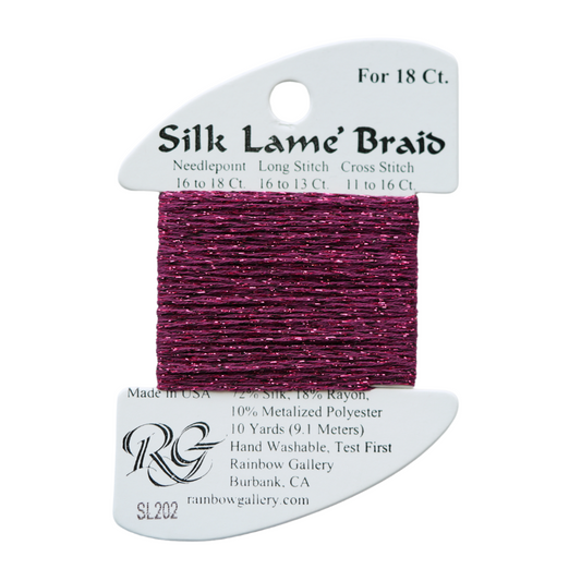 Silk Lamé Braid SL202 Wild Plum